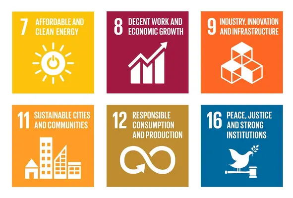 Image of Nordpeis focus goals from UN's Sustainable Development Goals